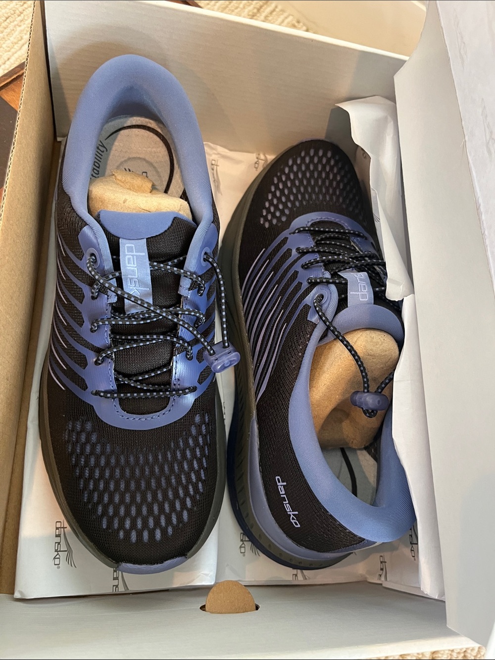 Dansko Black and Lavender Men's Athletic Sneakers